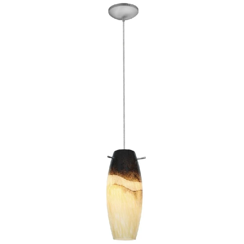 Access Lighting Cabernet Steel LED Cord Pendant, Sand Slate Shade