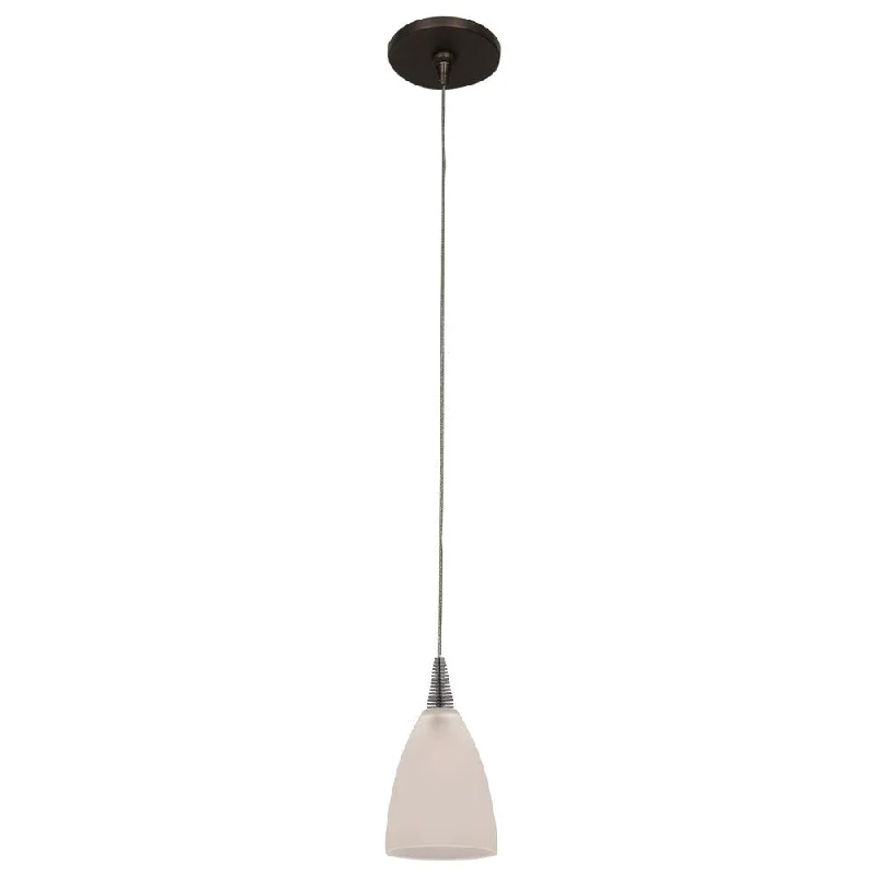 Access Lighting Zeta Low Voltage Mania Bronze Pendant with Canopy, Frosted