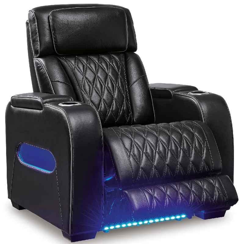 Boyington Triple Power Leather Recliner with Massage