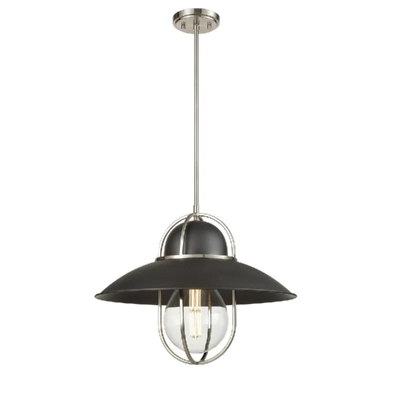 DVI Lighting DVP31005GR SN One Light Pendant Peggys Cove Graphite Sa - One Size