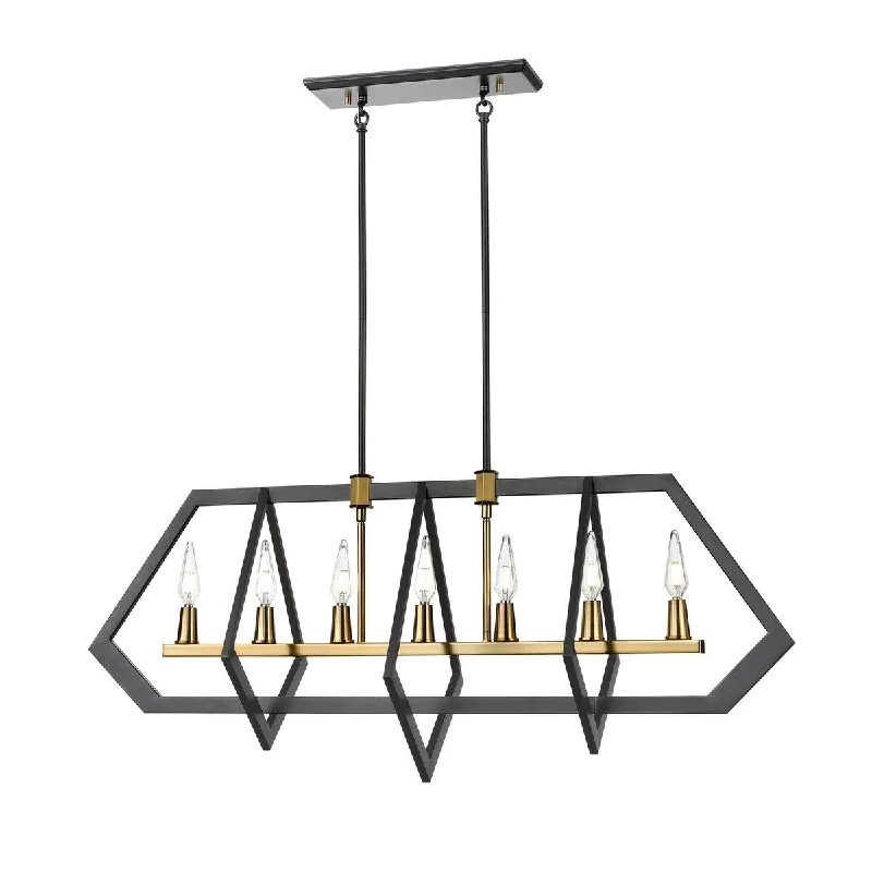 DVI Lighting DVP40102BR GR One Light Linear Pendant Flechette Brass G - One Size