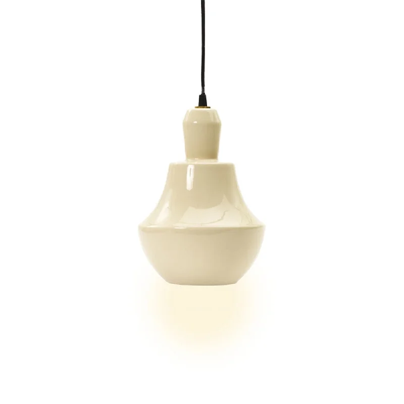 Fangio Lightings#8794P-EG 11 inch Ceramic Swag Pendant With Eggshell Finish