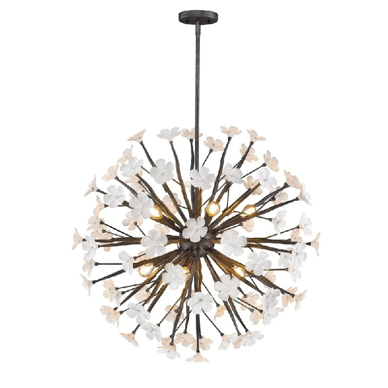 Golden Lighting #9858-10P DNI Posy 10-light Pendant