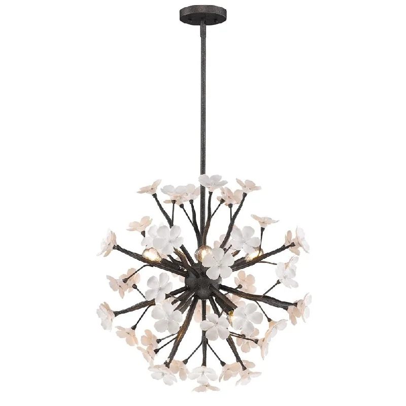 Golden Lighting #9858-8P DNI Posy 8-light Pendant Lamp