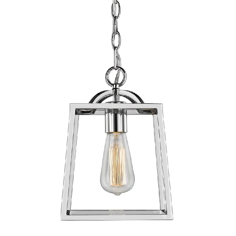 Golden Lighting 'Athena' Chrome-finish Steel Mini Pendant Light Fixture