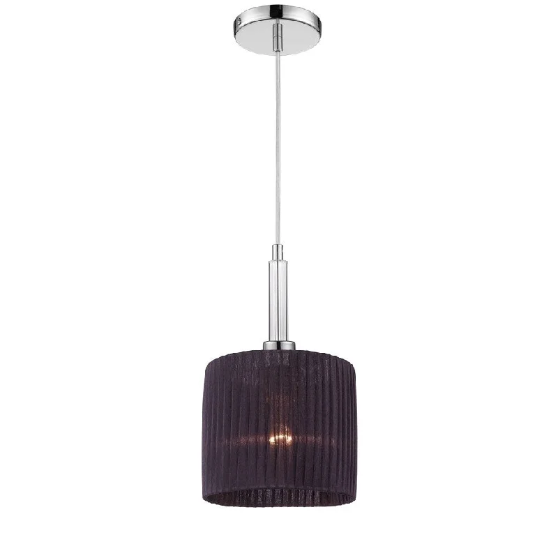 Golden Lighting Iberlamp #C177-01-CH-BK Solal Mini Pendant