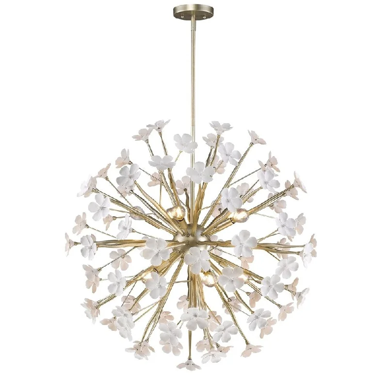 Golden Lighting Posy Steel 10-light Pendant