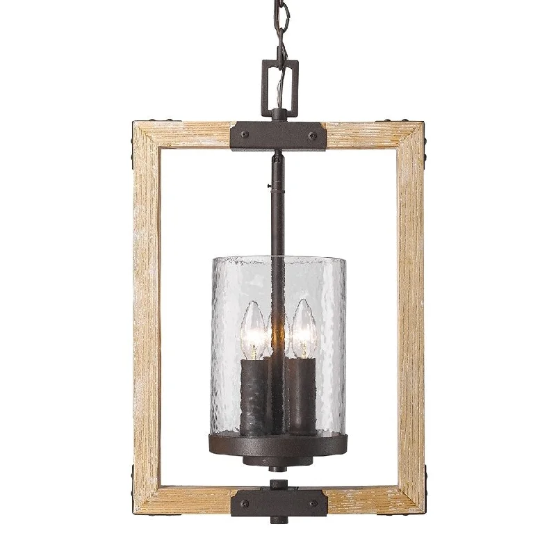 Golden Lighting's Eastwood #7804-3P RB-CWG 3-light Pendant