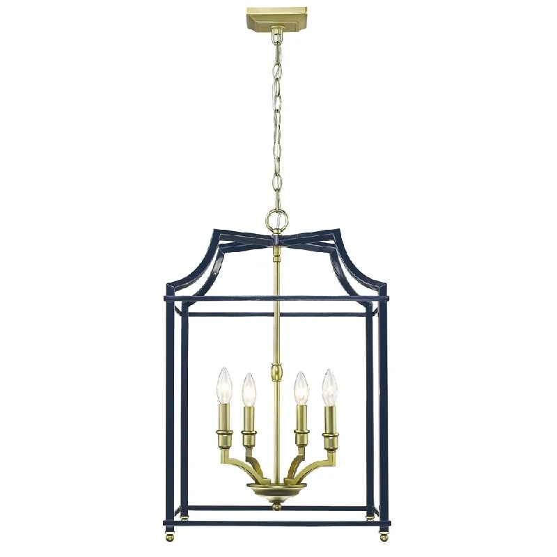 Golden Lighting's Leighton SB 4 Light Pendant