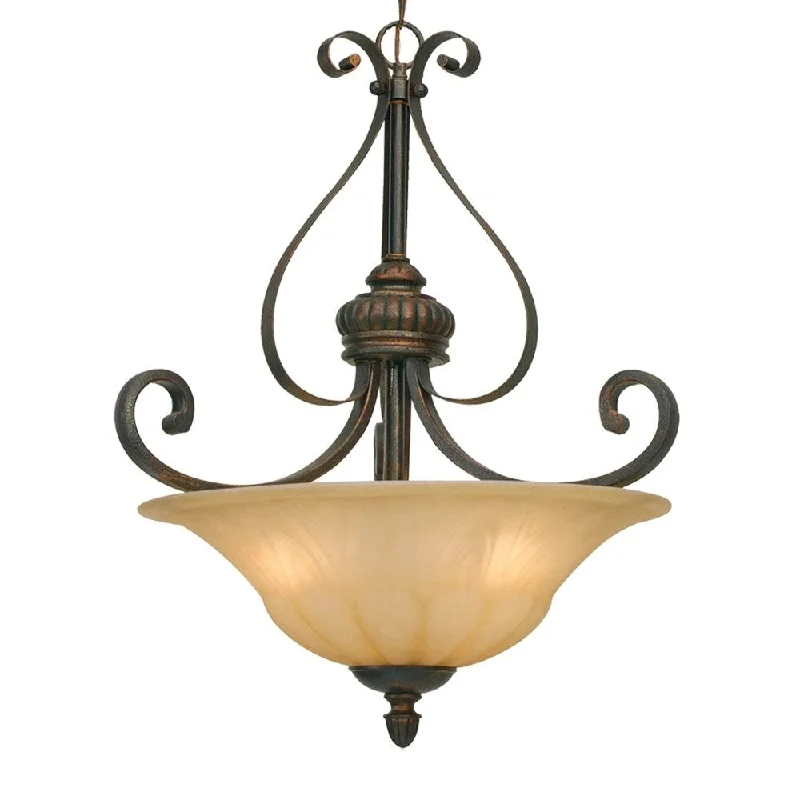 Golden Lighting's Mayfair #7116-3P LC 3-Light Pendant