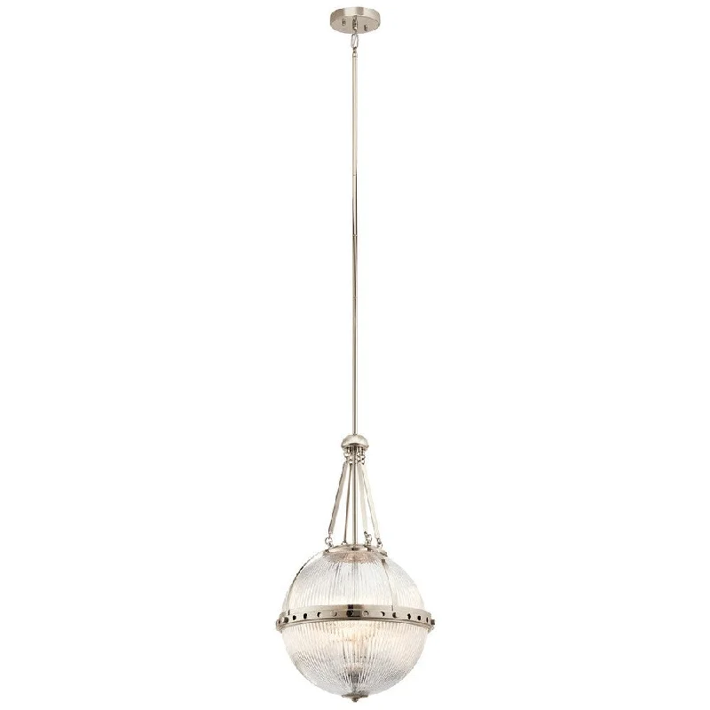 Kichler Lighting Aster Collection 3-light Polished Nickel Pendant