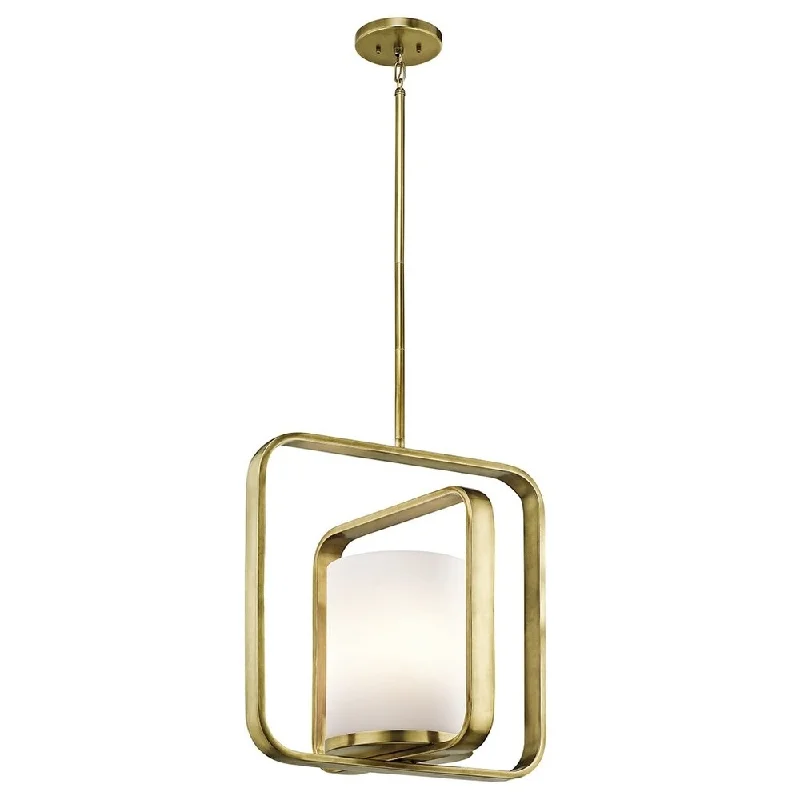 Kichler Lighting City Loft Collection 1-light Natural Brass Pendant