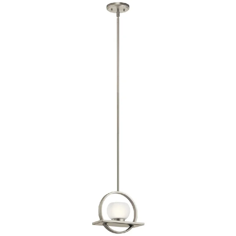 Kichler Lighting Contemporary 1-light Brushed Nickel Halogen Pendant