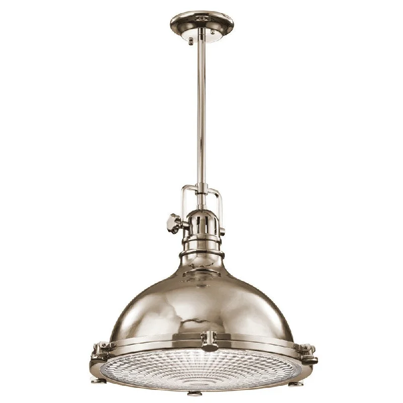 Kichler Lighting Hatteras Bay Collection 1-light Polished Nickel Pendant