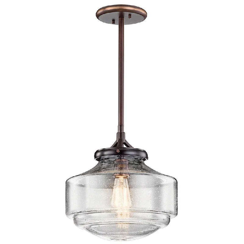 Kichler Lighting Keller Collection 1-light Shadow Brass Pendant