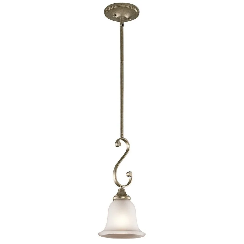 Kichler Lighting Monroe Collection 1-light Sterling Gold Mini Pendant