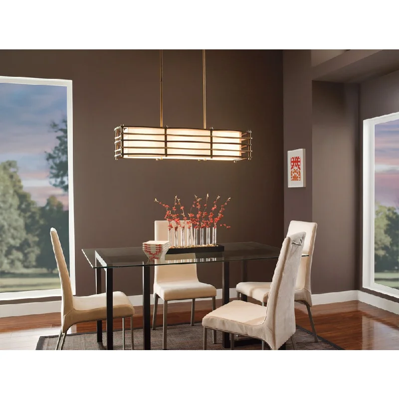 Kichler Lighting Moxie Collection 3-light Cambridge Bronze Linear Chandelier