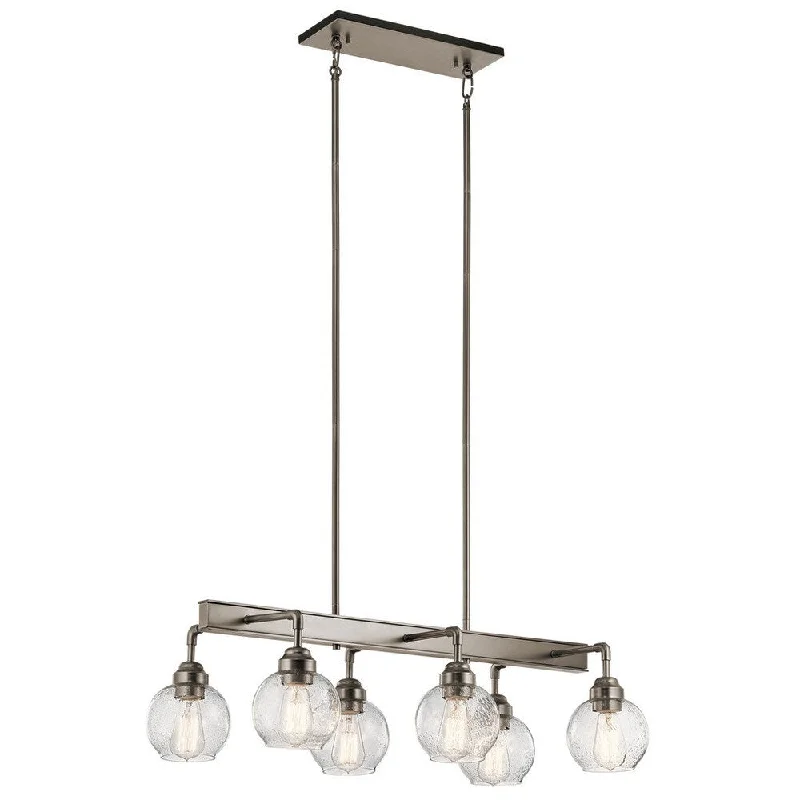 Kichler Lighting Niles 6-light Antique Pewter Linear Chandelier