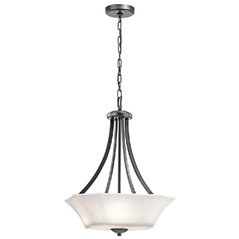 Kichler Lighting Serina Collection 3-light Black Inverted Pendant