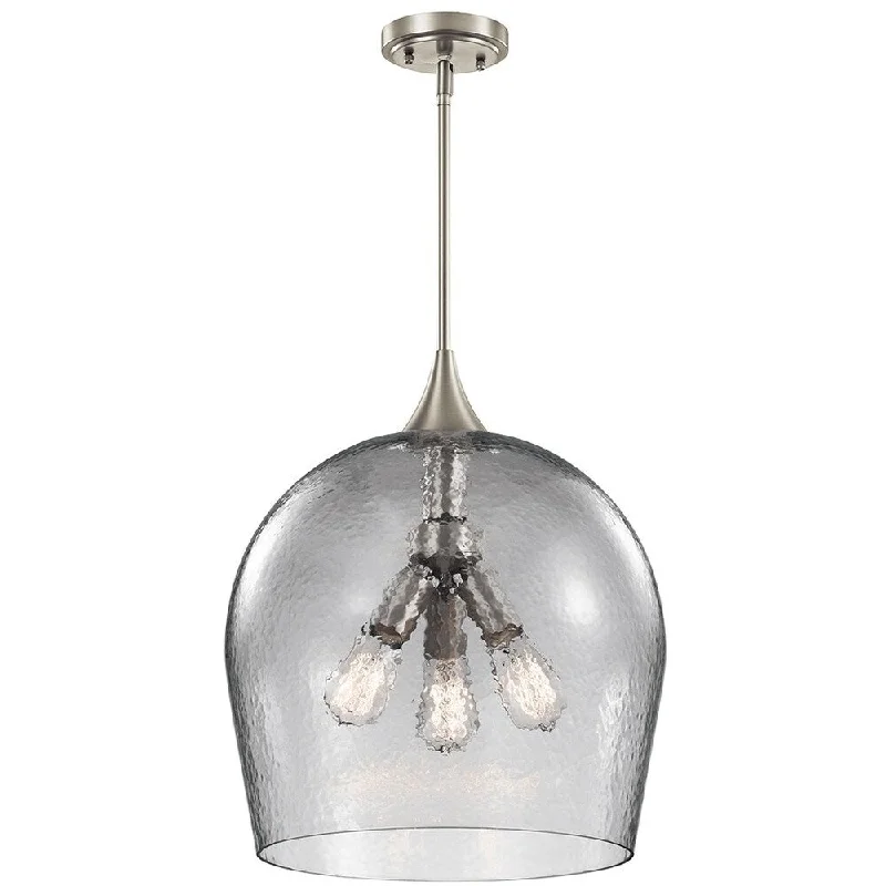 Kichler Lighting Sloane Collection 3-light Brushed Nickel Pendant