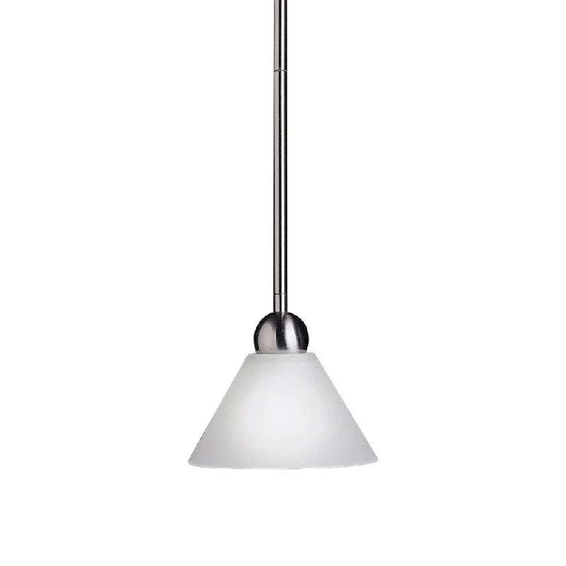 Kichler Lighting Swiss Passport Collection 1-light Brushed Nickel Mini Pendant