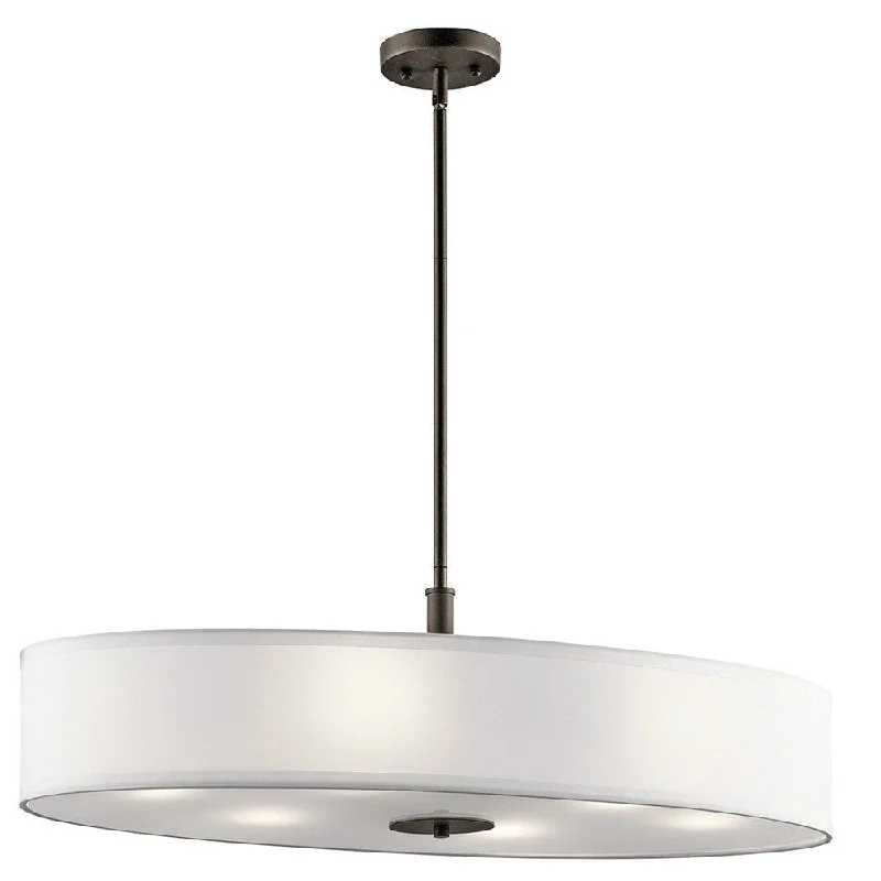 Kichler Lighting Transitional 6-light Olde Bronze Oval Pendant