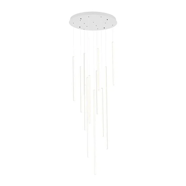 Kuzco Lighting MP14924WH LED Pendant Chute White - Exact Size