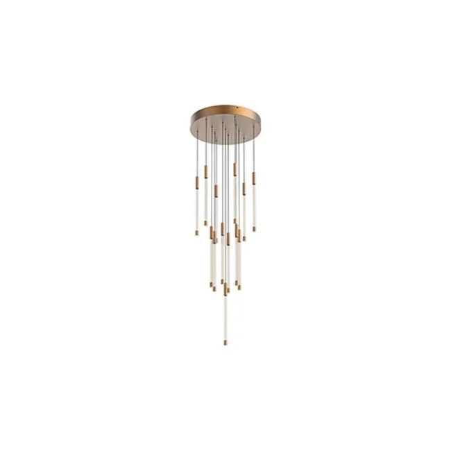 Kuzco Lighting MP75113VB LED Pendant Motif Vintage Brass - Exact Size