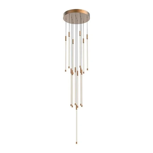 Kuzco Lighting MP75121VB LED Pendant Motif Vintage Brass - Exact Size