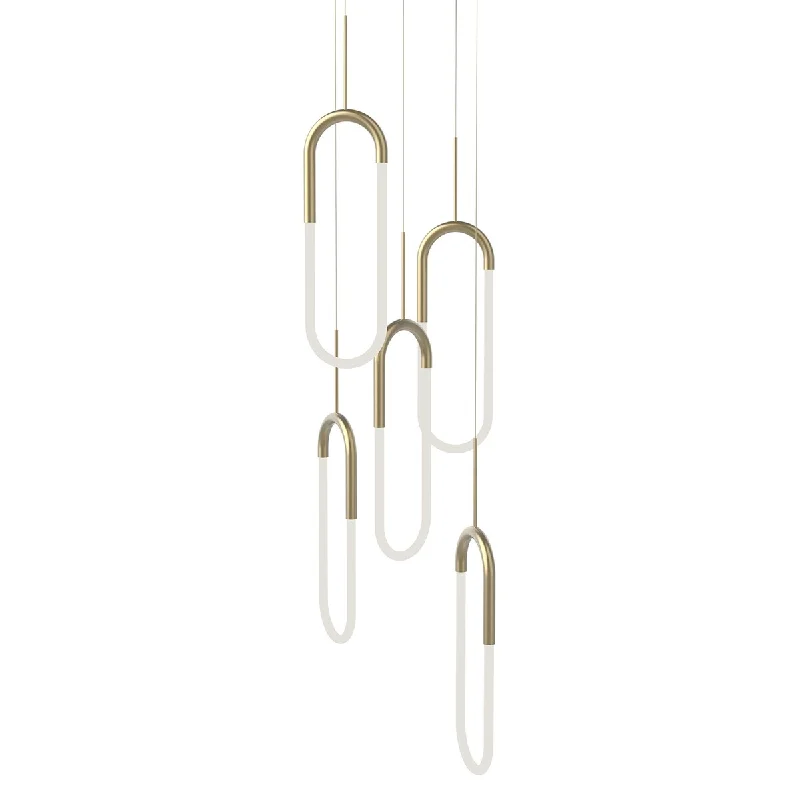 Kuzco Lighting MP95105NB LED Pendant Huron Natural Brass - Exact Size