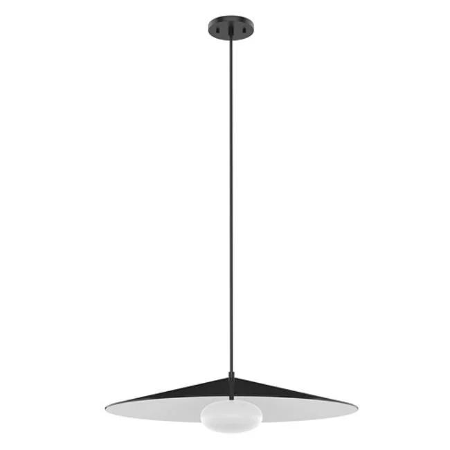 Kuzco Lighting PD22824BK/WH LED Pendant Cruz Black / White / Metal Sha - Exact Size