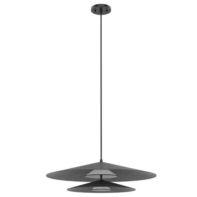 Kuzco Lighting PD22907GY LED Pendant Cruz Grey / Felt Shade - Exact Size