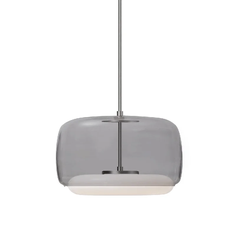 Kuzco Lighting PD70615SM/BN LED Pendant Enkel Smoked/Brushed Nickel - Exact Size