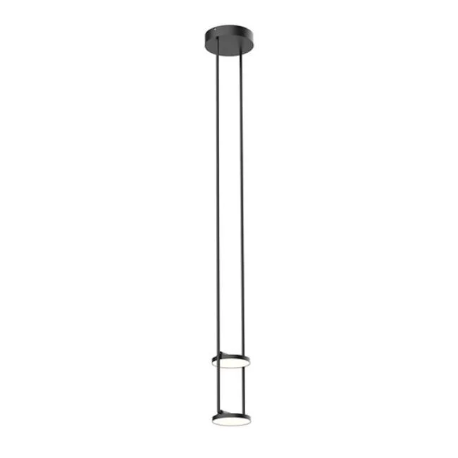 Kuzco Lighting PD72208BK LED Pendant Novel Black - Exact Size