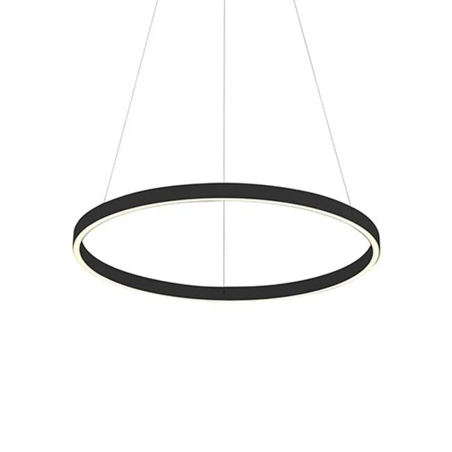 Kuzco Lighting PD86124BK LED Pendant Cerchio Black - Exact Size