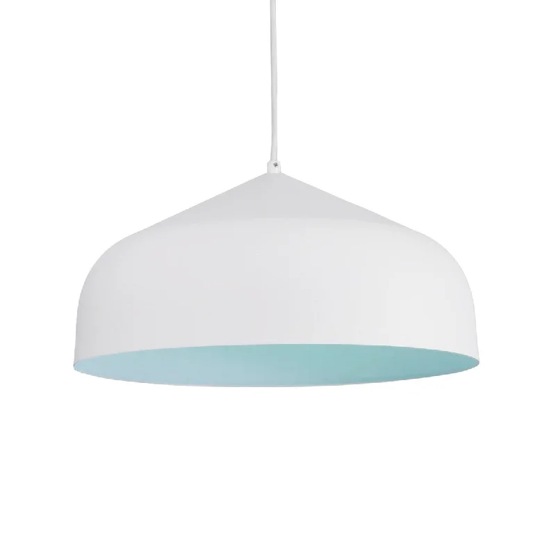 Kuzco Lighting PD9117WH/BU LED Pendant Helena White With Blue - Exact Size