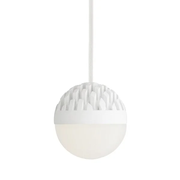 LBL Sphere 1-light Rubberized White and Frost Line-Voltage Pendants