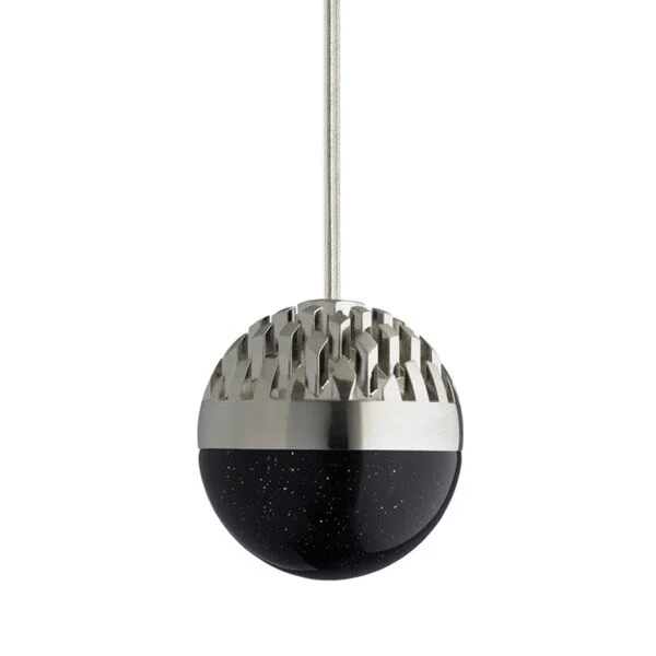 LBL Sphere 1-light Satin Nickel and Cast Smoke Line-Voltage Pendants