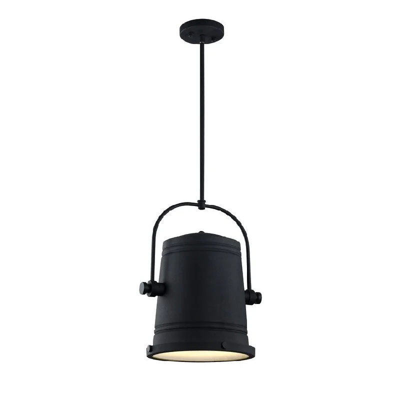 Madison Lighting LED Pendant Secchio Rusty Black - Exact Size