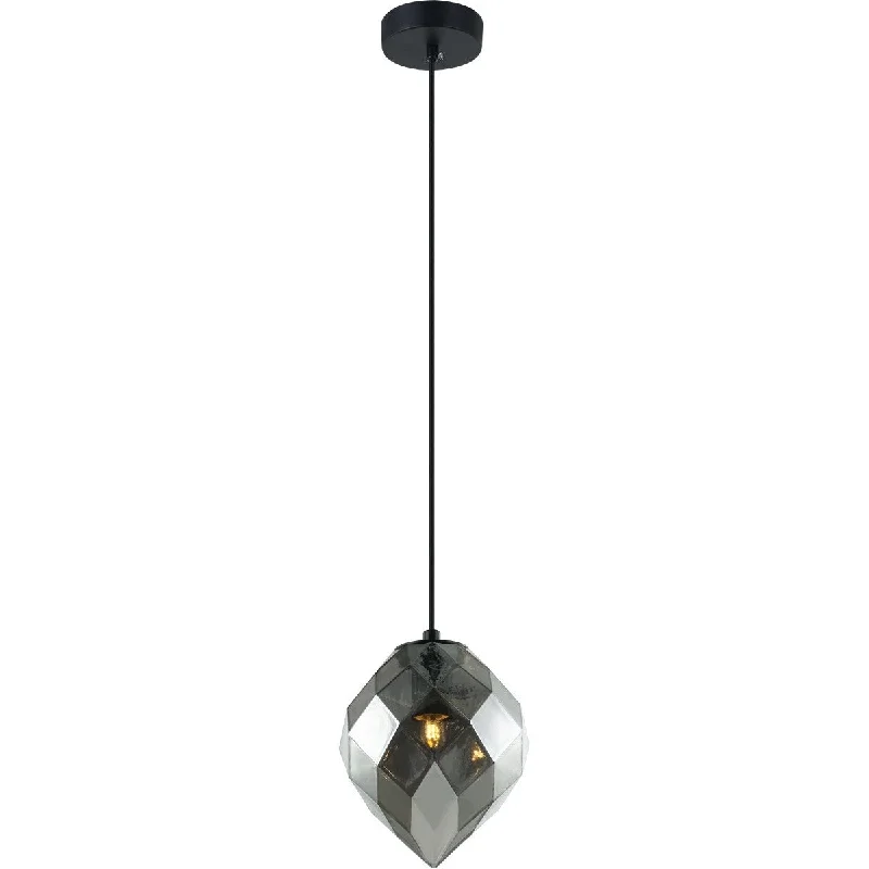 Madison Lighting One Light Pendant Gemma Smoke - Exact Size