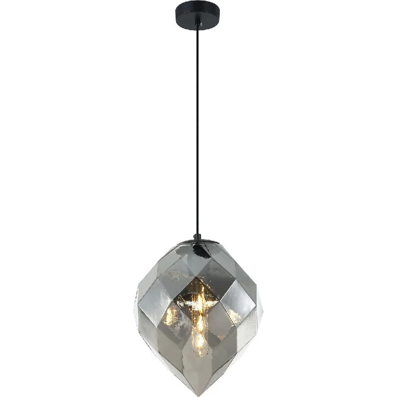 Madison Lighting One Light Pendant Gemma Smoke - Exact Size