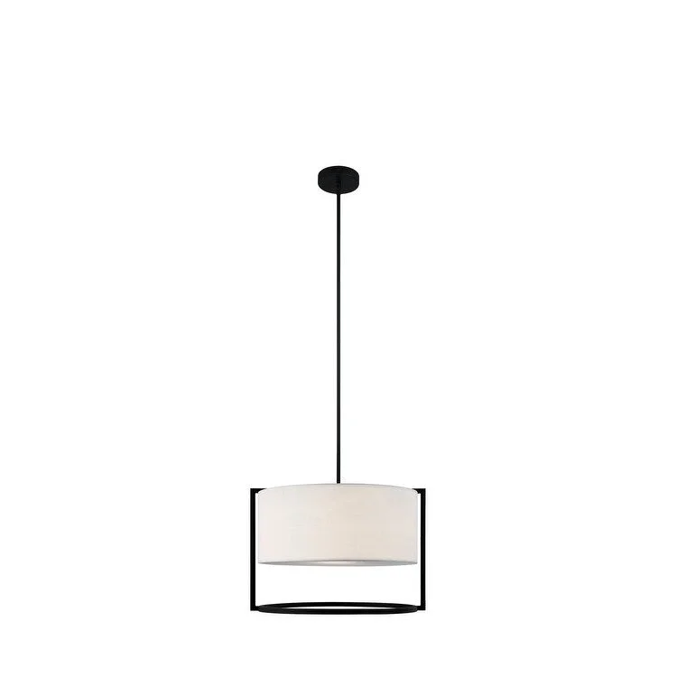 Madison Lighting Two Light Pendant Nagashi Dark Grey - Exact Size