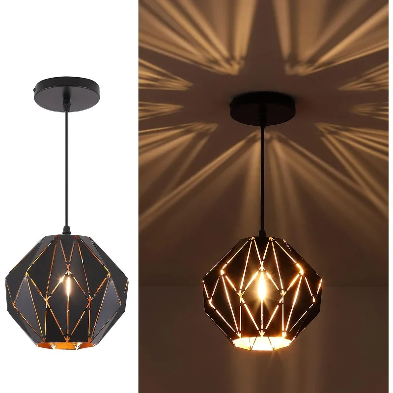 Metal Creative Geometric Diamond Shade Pendant Lighting