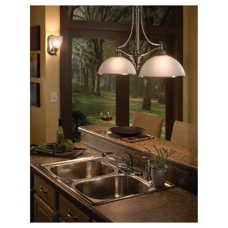 Sea Gull Lighting 2-light Antique Brushed Nickel Island Pendant