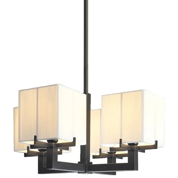 Sonneman Lighting Boxus 4-light Black Brass Pendant