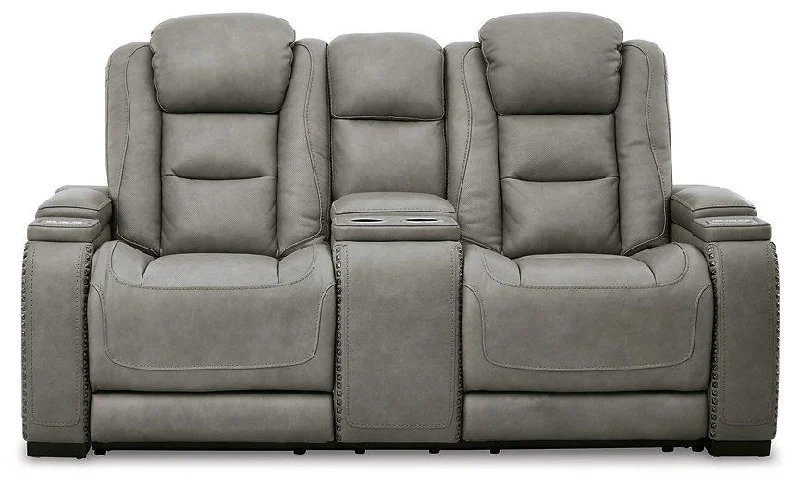 The Man-Den Power Reclining Loveseat with Console