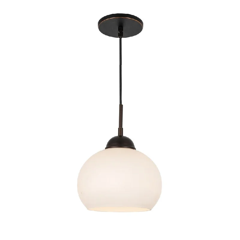 Woodbridge Lighting 13623MEB-C008 Taylor Opal Ball Mini-pendant