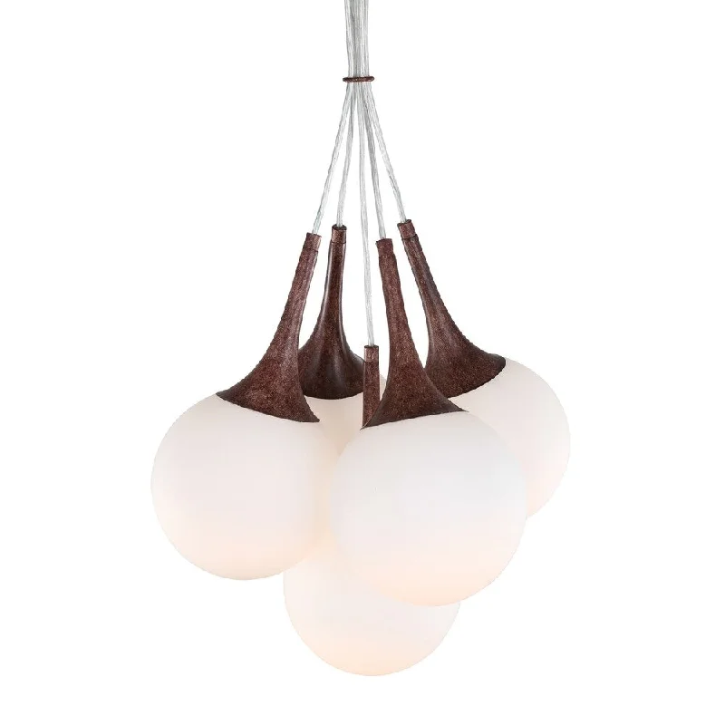 Woodbridge Lighting 19225WNTLE-C00811 Alicia 5-Light Tight Pendant Cluster w/ Embedded LED