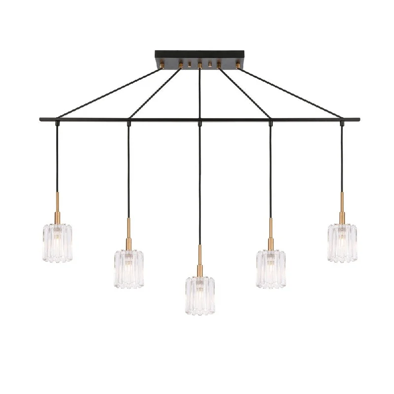 Woodbridge Lighting Candice 5-light Linear Pendant