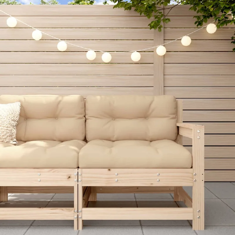 Patio Corner Sofa Solid Wood Pine